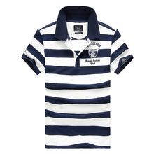 Load image into Gallery viewer, 92% Cotton Camisa Men Polo Shirt New Design 2018 Casual Striped Slim short sleeves ASIAN SIZE M-4XL