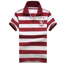 Load image into Gallery viewer, 92% Cotton Camisa Men Polo Shirt New Design 2018 Casual Striped Slim short sleeves ASIAN SIZE M-4XL