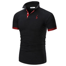 Load image into Gallery viewer, 2018 Mens Polo Shirt Brands Male Short Sleeve Casual Slim Solid Color Deer Embroidery Polo shirt
