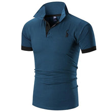 Load image into Gallery viewer, 2018 Mens Polo Shirt Brands Male Short Sleeve Casual Slim Solid Color Deer Embroidery Polo shirt