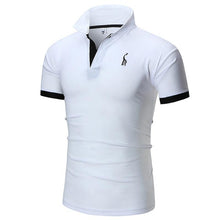 Load image into Gallery viewer, 2018 Mens Polo Shirt Brands Male Short Sleeve Casual Slim Solid Color Deer Embroidery Polo shirt