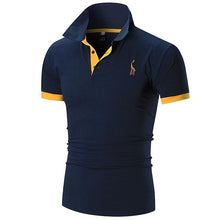 Load image into Gallery viewer, 2018 Mens Polo Shirt Brands Male Short Sleeve Casual Slim Solid Color Deer Embroidery Polo shirt