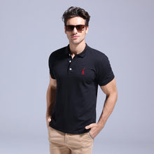Load image into Gallery viewer, GustOmerD 2019 Brand Quality Cotton Polo Shirt Men Solid Slim Fit Short Sleeve Polos Men Fashion Giraffe Embroidery Men's Polo