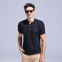 Load image into Gallery viewer, GustOmerD 2019 Brand Quality Cotton Polo Shirt Men Solid Slim Fit Short Sleeve Polos Men Fashion Giraffe Embroidery Men's Polo