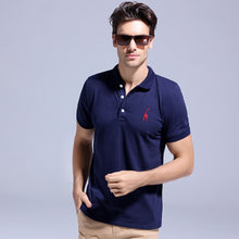 Load image into Gallery viewer, GustOmerD 2019 Brand Quality Cotton Polo Shirt Men Solid Slim Fit Short Sleeve Polos Men Fashion Giraffe Embroidery Men's Polo