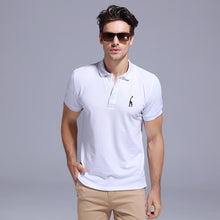 Load image into Gallery viewer, GustOmerD 2019 Brand Quality Cotton Polo Shirt Men Solid Slim Fit Short Sleeve Polos Men Fashion Giraffe Embroidery Men's Polo