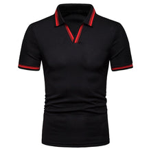 Load image into Gallery viewer, Dropping Modis Clothes Male Polos Casual V-Neck Short Sleeve Polo Shirt Men Streetwear