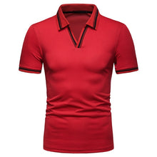 Load image into Gallery viewer, Dropping Modis Clothes Male Polos Casual V-Neck Short Sleeve Polo Shirt Men Streetwear