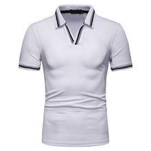 Load image into Gallery viewer, Dropping Modis Clothes Male Polos Casual V-Neck Short Sleeve Polo Shirt Men Streetwear