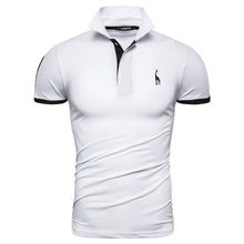 Load image into Gallery viewer, Dropshipping 16 Colors 100% Cotton Polo Giraffe Men's Polos Solid Slim Fit Embroidery Short Sleeve Polo Shirt Men US Size S-3XL