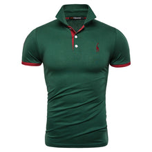 Load image into Gallery viewer, Dropshipping 16 Colors 100% Cotton Polo Giraffe Men's Polos Solid Slim Fit Embroidery Short Sleeve Polo Shirt Men US Size S-3XL