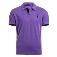 Load image into Gallery viewer, Dropshipping 16 Colors 100% Cotton Polo Giraffe Men's Polos Solid Slim Fit Embroidery Short Sleeve Polo Shirt Men US Size S-3XL